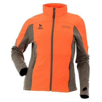 Dsg Outerwear Women's Dsg Quail Forever Upland Zip Up Jacket In Orange