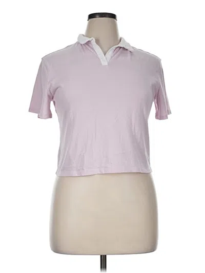 Pre-owned Dsg Short Sleeve Polo Shirt In Pink