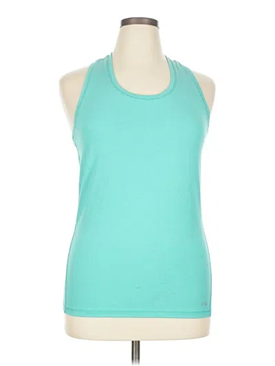 Pre-owned Dsg Sleeveless Top Teal Halter Neckline Tops In Blue
