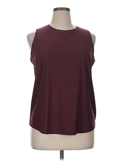 Pre-owned Dsg Sleeveless T-shirt In Burgundy