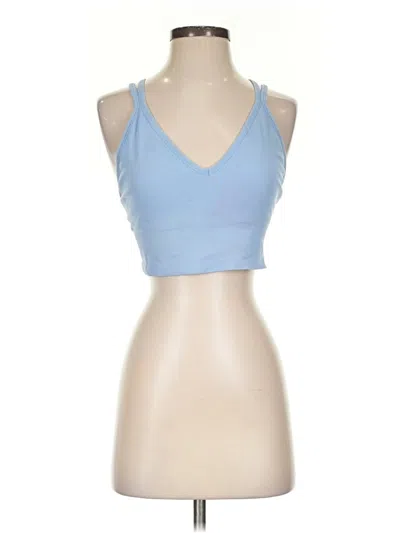 Pre-owned Dsg Tank Top Blue Halter Neckline Tops
