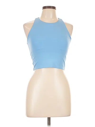 Pre-owned Dsg Tank Top Blue Halter Neckline Tops