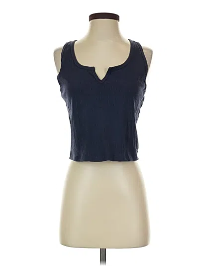 Pre-owned Dsg Tank Top Blue Halter Neckline Tops
