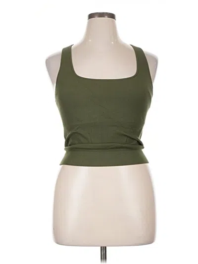 Pre-owned Dsg Tank Top Green Halter Neckline Tops