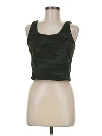 Pre-owned Dsg Tank Top Green Strapless Neckline Tops