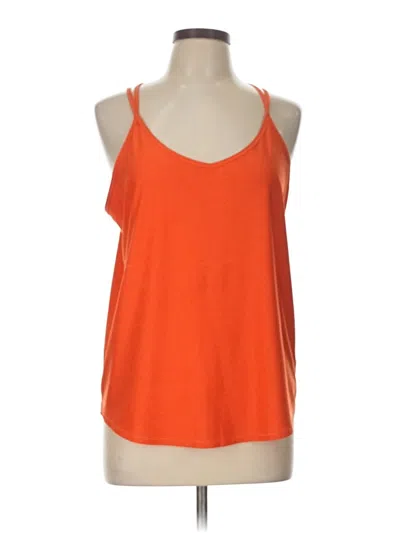 Pre-owned Dsg Tank Top Orange Halter Neckline Tops