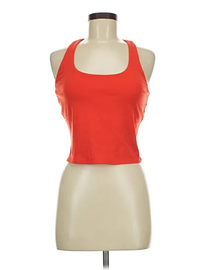 Pre-owned Dsg Tank Top Orange Halter Neckline Tops