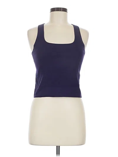 Pre-owned Dsg Tank Top Purple Halter Neckline Tops