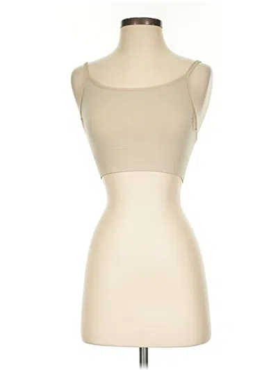 Pre-owned Dsg Tank Top Tan Strapless Neckline Tops