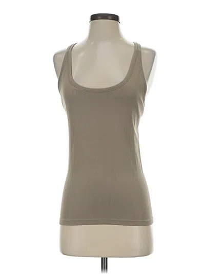 Pre-owned Dsg Tank Top Tan Strapless Neckline Tops In Brown