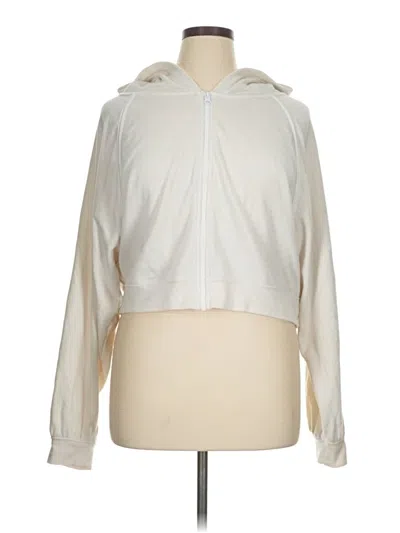 Pre-owned Dsg Zip Up Hoodie In White