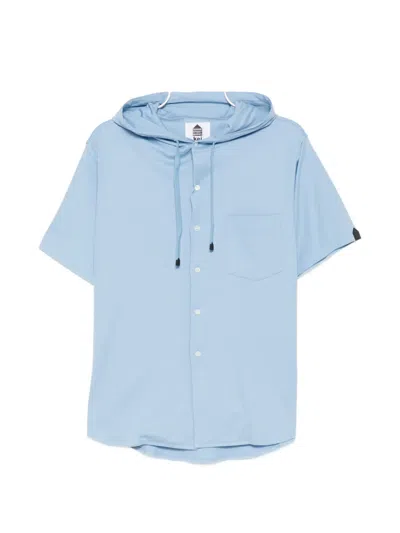 Dsm - Dover Street Market Dover Street Market X Kei Ninomiya Hooded Shirt In Blue