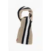 Dsquared2 Alpaca Blend Scarf With Contrasting Band In Multi