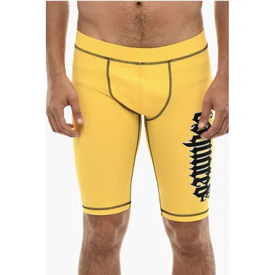 Dsquared2 Biker Shorts Gothic With Logo Print
