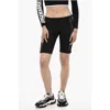 Dsquared2 Biker Shorts With Mesh Details And Logoed Band