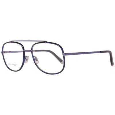 Dsquared² Blue Metal Frames In Gray