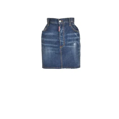 Dsquared2 Blue  Skirt