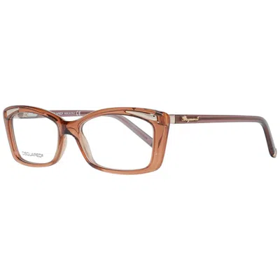 Dsquared2 Brown Plastic Frames In Pink