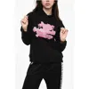 Dsquared2 Brushed Cotton Hoodie With Glittered Print