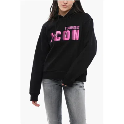 Dsquared2 Brushed Cottton Blurred Icon Hoodie