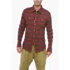 Dsquared2 Check-patterned Shirt With Wrinkled Effect