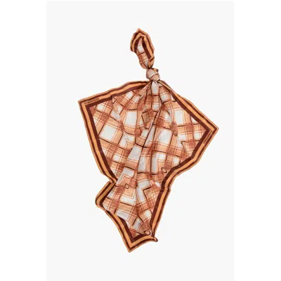 Dsquared2 Checked Silk Foulard