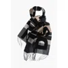 Dsquared2 Checked Virgin Wool Scarf With Fringes