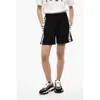Dsquared2 Icon-stripe Drawstring Shorts Featuring Ruched Detailing