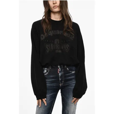 Dsquared2 Cotton Crew-neck Sweatshirt With Drawstring
