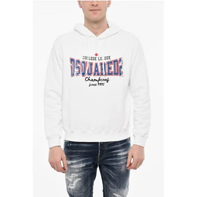 Dsquared2 Cotton Hoodie With Maxi Logo