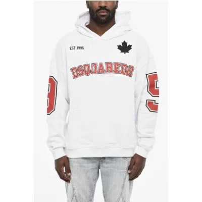 Dsquared2 Cotton Hoodie With Patch Pocket