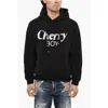Dsquared2 Cotton Hoodie With Print In Black