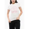 Dsquared2 White Graphic Crew Neck T-shirt In White