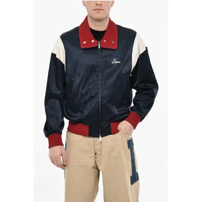 Dsquared2 Embroidered Logo Color Block Zipped Sweatshirt