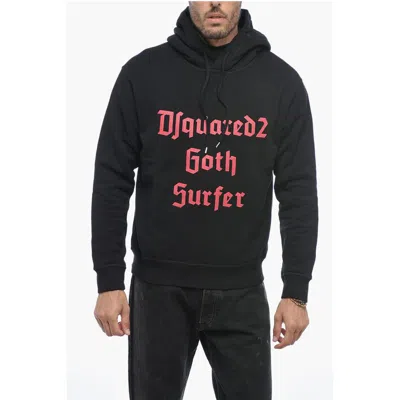 Dsquared2 Fleeced Cotton Gothsurfer Hoodie