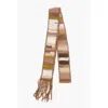 Dsquared2 Fringed Crochet Scarf In Multi