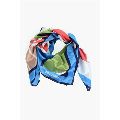 Dsquared² Geometrical Patterned Silk Foulard
