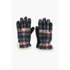 Dsquared2 Leather And Wool Blend Canadian Heritage Gloves In Multi