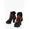 Dsquared2 Leather Canada Hike Platform Booties With Carrion Sole 13cm