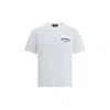 Dsquared2 Men White Crewneck T-shirt With Logo Lettering On The Front In Cotton Man In White