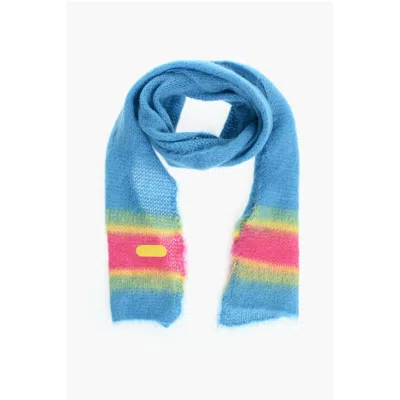 Dsquared2 Mohair Blend Scarf With Contrasting Detail