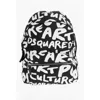 Dsquared2 Monogram Canvas Backpack With Outer Pocket