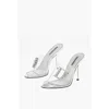 Dsquared2 Open Toe Transparent Queen Sabot With Rhinestoned Logo 11 Cm