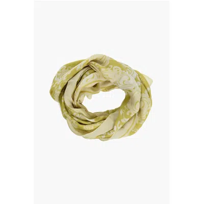 Dsquared2 Patterned Silk Foulard In Neutral