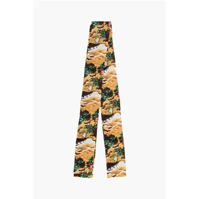 Dsquared² Patterned Silk Hawaii Foulard