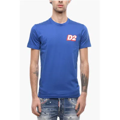 Dsquared2 Plain T-shirt With D2 Print In Multi
