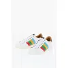 Shop Dsquared² Python Printed Leather Detailed Santa Monica Sneakers