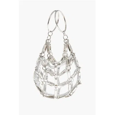 Dsquared2 Rhinestoned Net Jewel Clutch