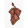 Dsquared2 Silk Foulard With Floral Paisley Motif