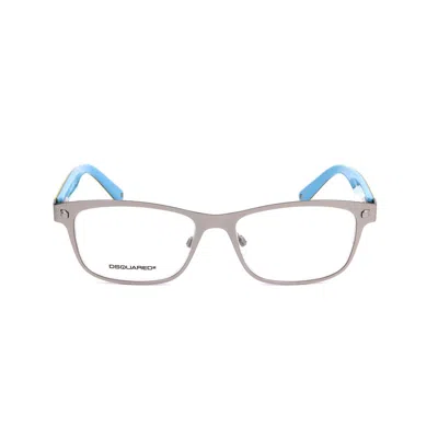 Dsquared² Silver Metal And Plastic Frames In Blue
